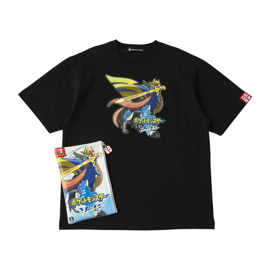 Pokemon Center Original Package T Shirt In Pouch Pokemon Sword Unisex M