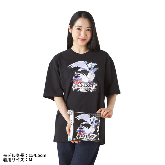 Pokemon Center Original Package T-Shirt In Pouch Pocket Monsters Black Unisex M