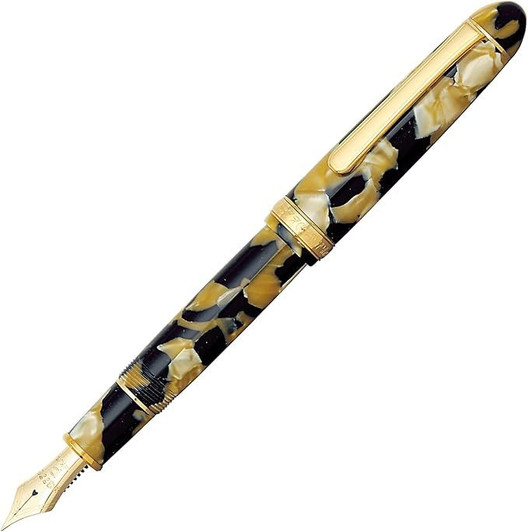 Platinum Pen Celluloid Ishigaki Fountain Pen - Fine Nib