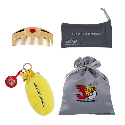Pokemon Center Original Love Chrom Pokemon 30th Anniversary Model Pikachu Set