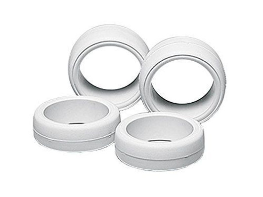 Tamiya 15365 Mini 4WD Large Dia. Hard Slick Tire Set (White) Tamiya 15365 Mini 4WD Large Dia. Hard Slick Tire Set (White)