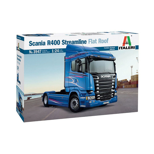 Platz Italeri: 1/24 Scania R400 Streamline (Flat Roof) Plastic Model (Rerelease)