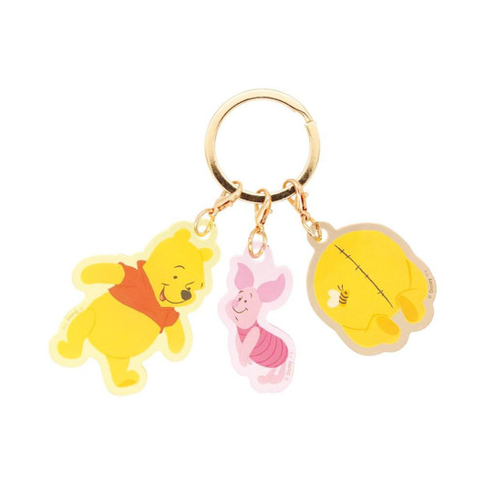 T's Factory Disney 3 Charm Key Holder Pooh / Pooh And Piglet