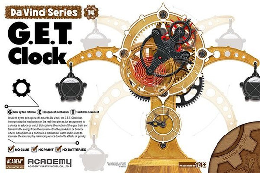 Other Leonardo Da Vinci Manuscript Tourbillon Clock Plastic Model