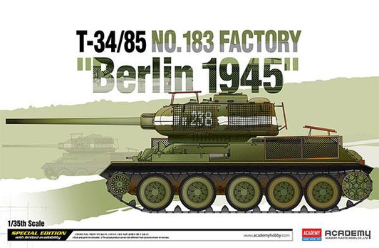 Other 1/35 T-34/85 No.183 Factory "berlin 1945" Plastic Model