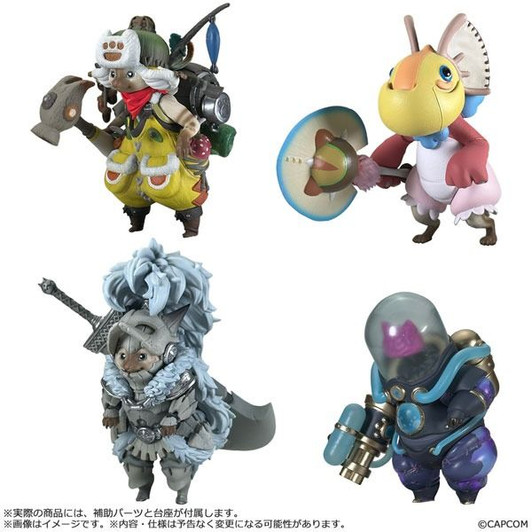 Capcom Figure Builder Monster Hunter Standard Model Plus Palico Collection Vol.1 4Pack Box