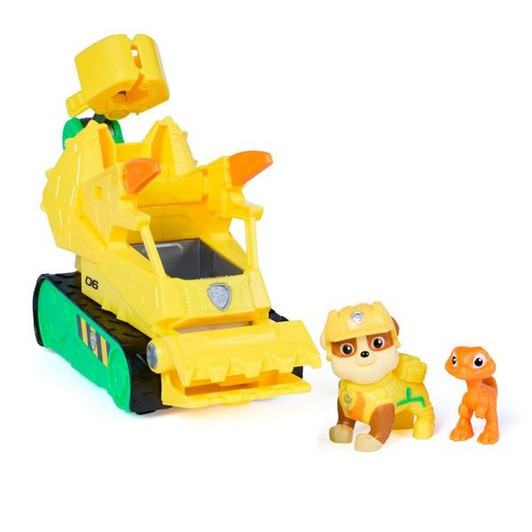 Takara Tomy Paw Patrol: the Dino Movie Rubble Dino Dozer (w/velociraptor)