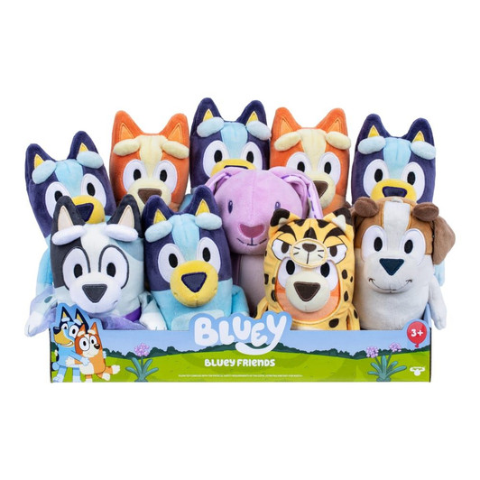Takara Tomy Bluey Plush (s) Assortment 2 10pc. Assortment Box