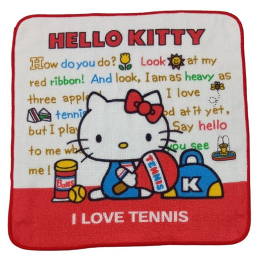 2026 Hello Kitty Towel Handkerchief 30210-05 Tennis