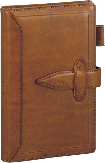 Raymay Fujii Da Vinci Roroma Classic Bible 15mm Personal Organizer - Brown