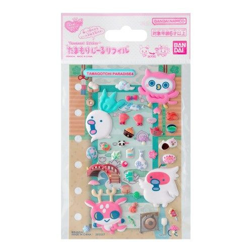 Bandai Tamagotchi Tamamori Sticker Tamagotchi Paradise Set 4