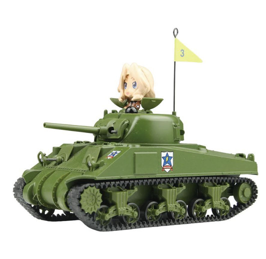 Girls And Panzer 1/64 Rc Battle Senshado Series M4 Sherman With 75mm Gun Saunders University Affiliated High School