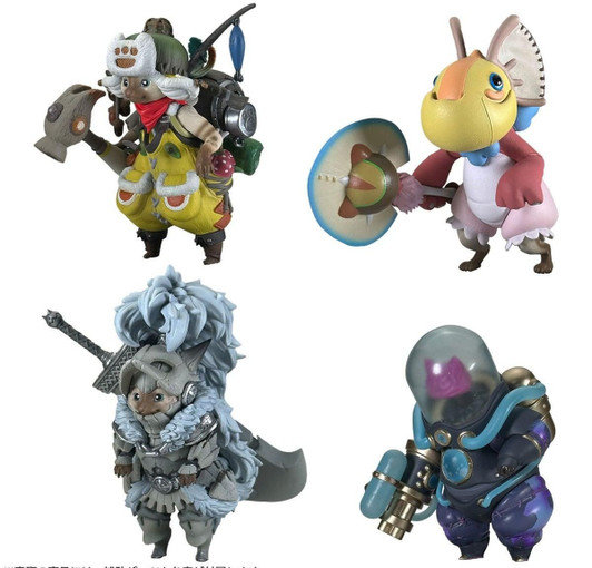 Figure Builder Monster Hunter Standard Model Plus Palico Collection Vol 1 4 Piece Set Finished Product