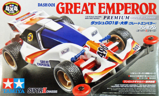 Tamiya 18075 Mini 4WD Dash-001 Great Emperor Premium (Super II Chassis) 1/32 Tamiya 18075 Mini 4WD Dash-001 Great Emperor Premium (Super II Chassis) 1/32