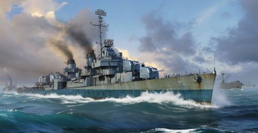 Scale 1/350 Fletcher-Class Destroyer Uss The Sullivans DD-537
