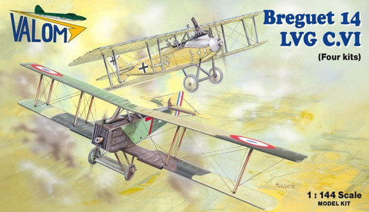 Scale 1/144 Breguet 14 Vs Lvg C.vi Quattro Combo (4 Kits Included)
