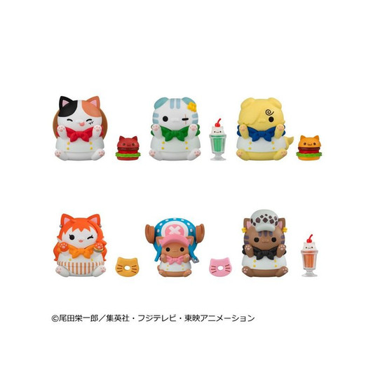 MegaHouse Mega Cat Project One Piece Nyampiece Nyaan! Diner! 6PACK Box