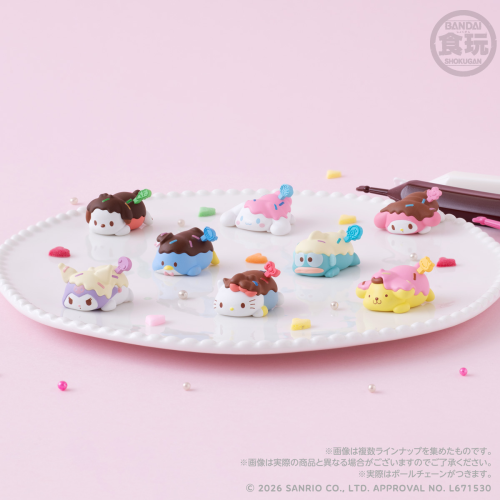 Bandai Candy Sanrio Characters Mochi Maro Chocolate Charm And Chocolate Marshmallow