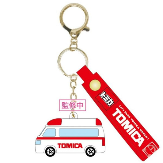 Kcompany Tomica Polyvinyl Chloride Mascot Key Holder Ambulance