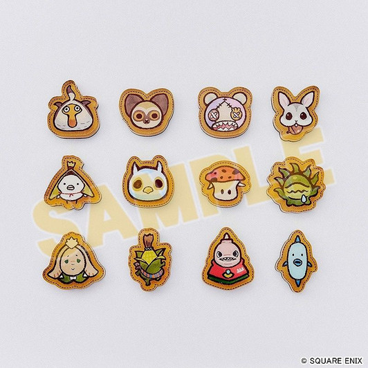 Final Fantasy XIV Rakugaki Minions Acrylic Magnet Vol. 3 12 Pieces Box