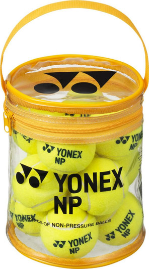 YONEX Tennis Ball Non-Pressurized Ball Yellow 12 Pack TB-NP12