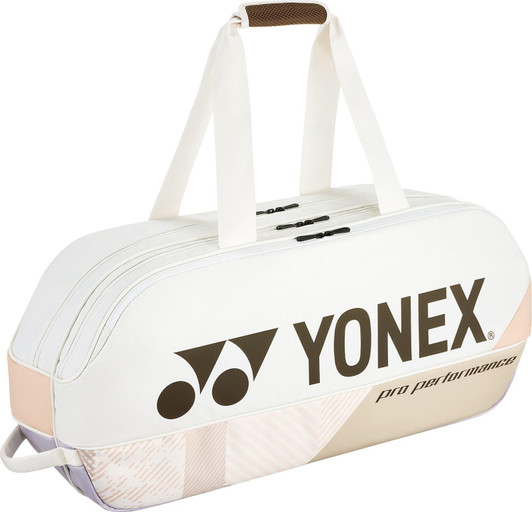 YONEX Tennis Bag Tournament Bag Holds 2 Tennis Rackets Sand Beige (194) BAG2401W