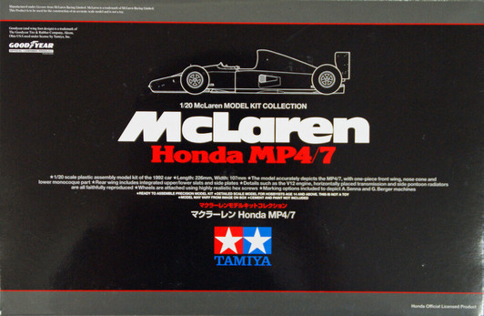 Tamiya 25171 McLaren Honda MP4/7 1/20 Scale Kit