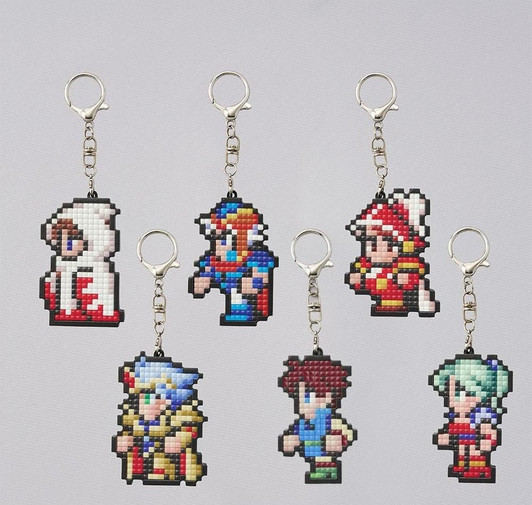 Final Fantasy Pixel Remaster Build Charm Collection Vol. 1 Set Of 6