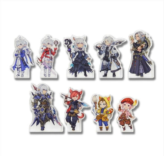 Final Fantasy Xiv 9 Piece Character Acrylic Block Set