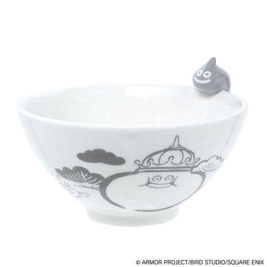 Square Enix Dragon Quest: Smile Slime Japanese Series Rice Bowl, Gray