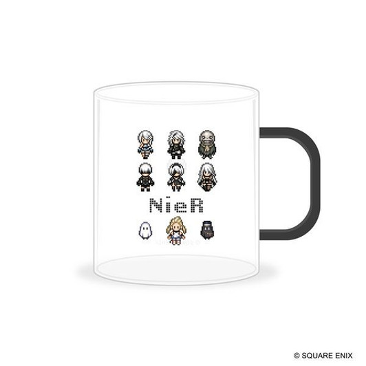 Square Enix Nier Series Glass Mug Pixel Art Ver.