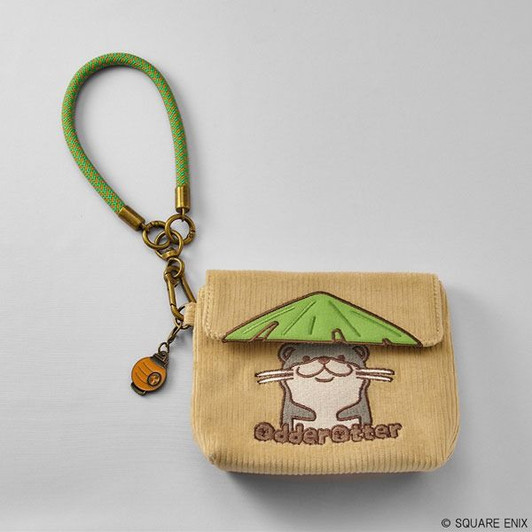 Square Enix Final Fantasy Xiv Mini Pouch With Charm (odder Otter)