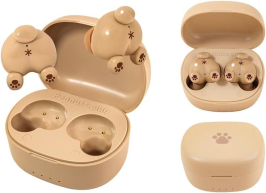 Puripuri Oshiri Wireless Earphones Brown