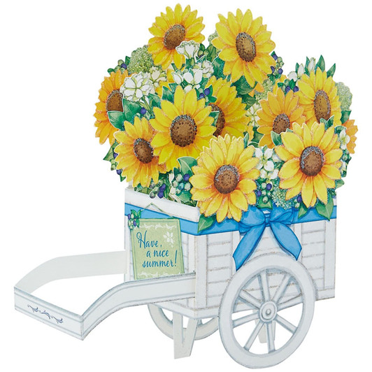 Sanrio Message Card Summer Card Sunflower Cart Greeting Card JSP 49-3 111112