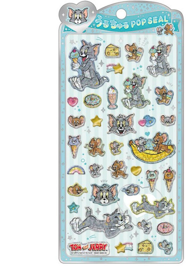 Crux Glossy Pop Seal Tom And Jerry Puffy 3D Smartphone Decoration Fan Activity
