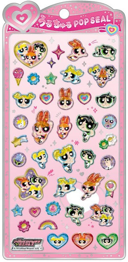 Crux Glossy Pop Seal Sticker Powerpuff Girls Puffy 3D Smartphone Deco Fan Activities 132224