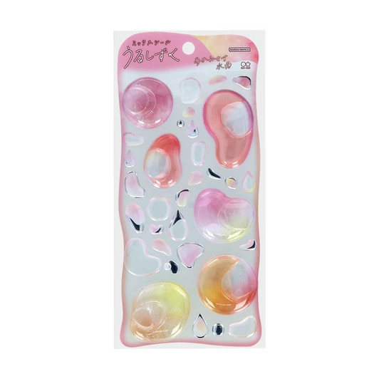 Sun Star Stationery Puffy Water Stickers Glossy Drops Akane Shining Water Surface S8817820
