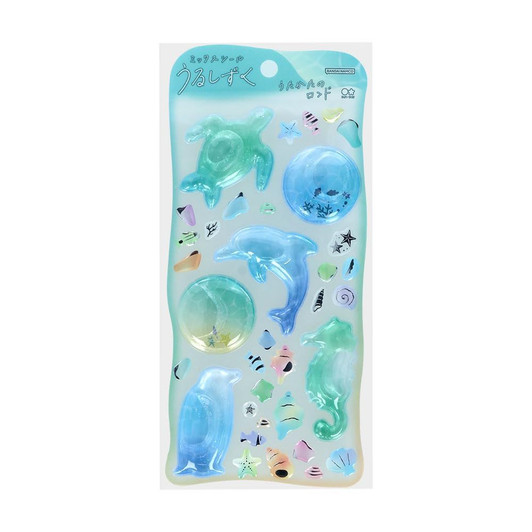 Sun Star Stationery Puffy Water Sticker Gloss Drops Rondo Of Bubbles S8817871