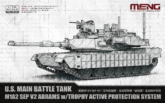 Other 1/72 U.S. Main Battle Tank M1A2 SEP V2 Abrams w/Trophy Active Protection System