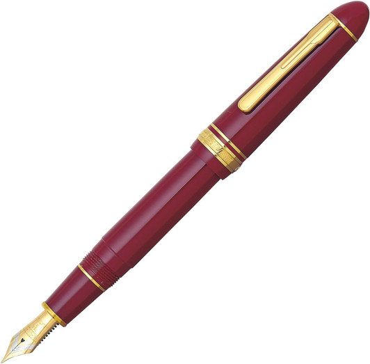 Platinum Pen President Wine Red Fountain Pen - Medium Nib