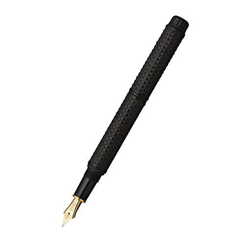 Platinum Pen Izumo Bamboo Weave Gozame Dark Fountain Pen - Fine Nib