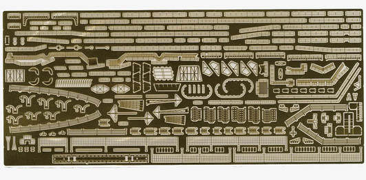 Fujimi 1/700 IJN Aircraft Carrier Kaga Photo-Etched Detail-Up Parts