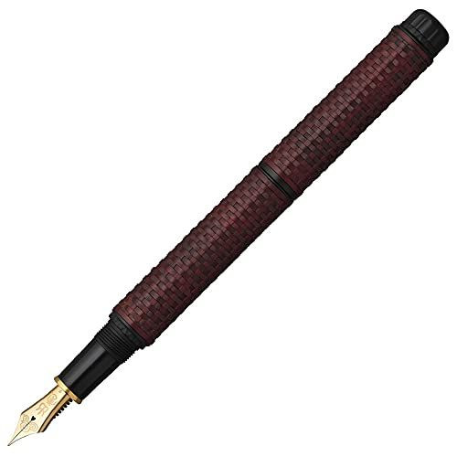 Platinum Pen Izumo Bamboo Weave Gozame Benikaba Fountain Pen - Fine Nib