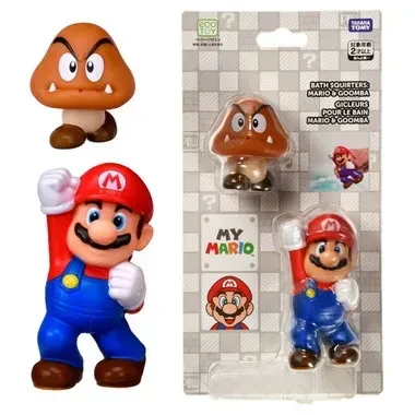 Takara Tomy My Mario Let's Play In The Bath Exciting Water Gun Mario And Goomba Set