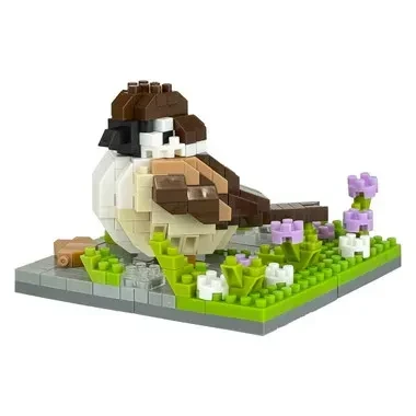 Kawada TITLE Kawada-PRE-ORDER - NBC 420 Nanoblock Sparrow