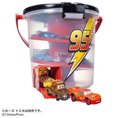 Takara Tomy TITLE Kawada-PRE-ORDER - Cars Tomica Deru Deru Bucket Lightning McQueen Version