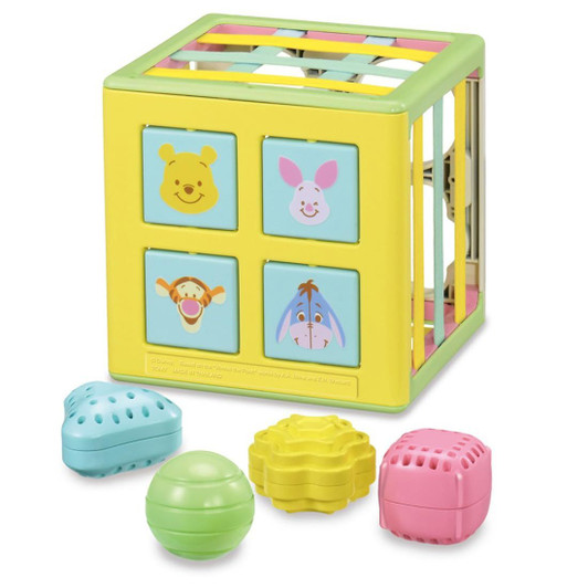 Takara Tomy Disney Take Out And Put In String And String Educational Cube Winnie The Pooh