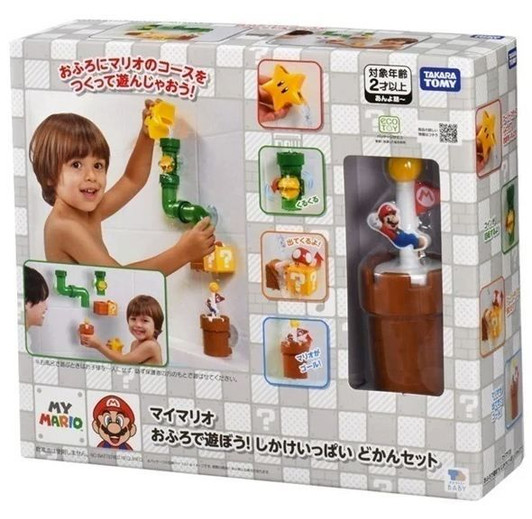 Takara Tomy My Mario Bath Time Fun! Tons-of-features Pipe Set
