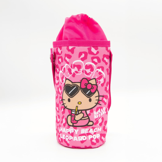 Hello Kitty Leopard Pop Bottle Holder Sun Protection Pink