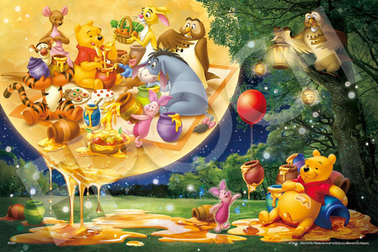 Jigsaw Puzzle Winnie the Pooh - Moonlight Honey - (1000 Pieces)